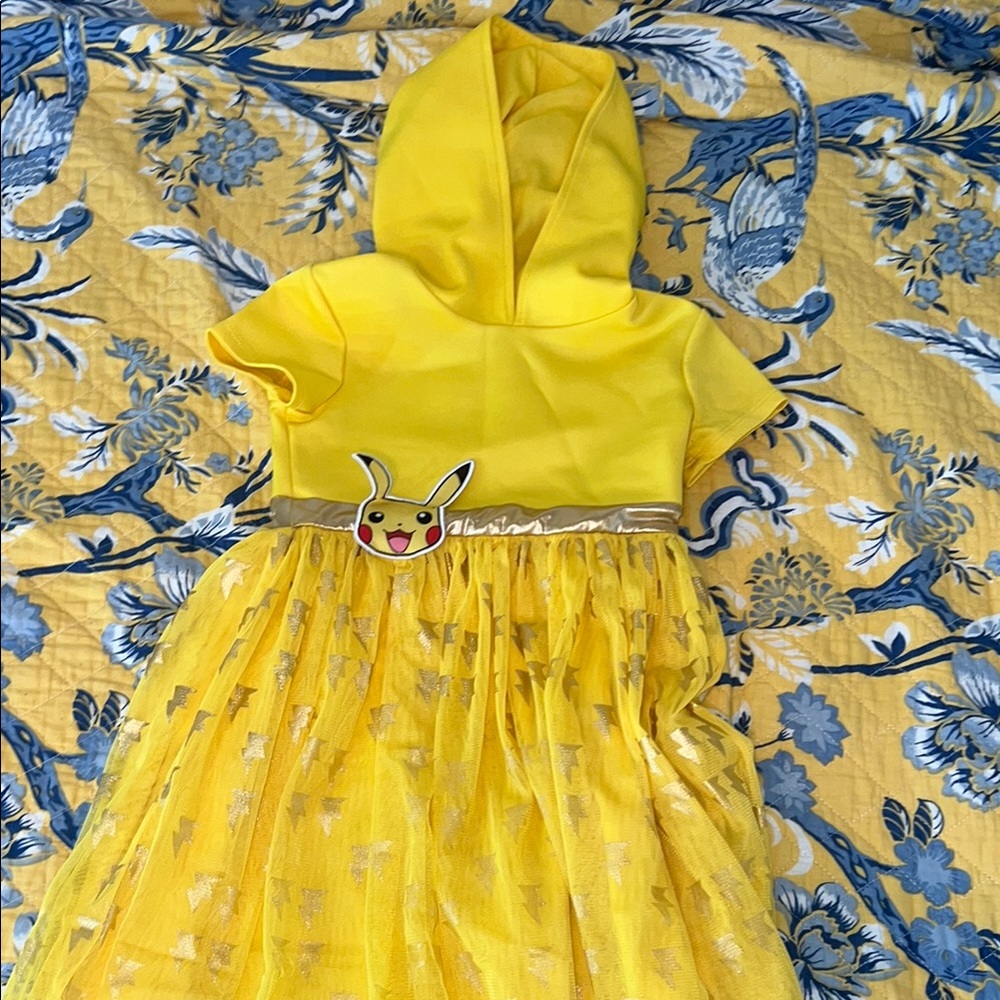 Pokemon Pikachu Halloween Costume Yellow Gold